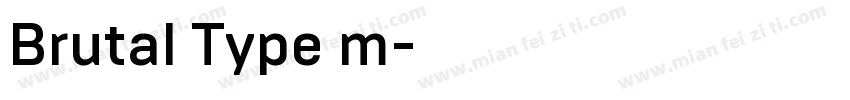 Brutal Type m字体转换